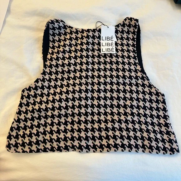 Libe Striped Crop Top NWT - Picture 2 of 2